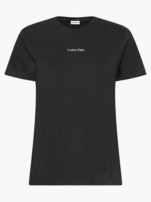 MICRO LOGO T-shirt in cotone, regular fit Ck Black - T-shirt e Top Donna