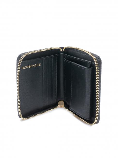 CLASSICA  Portafoglio medio zip around  dark black - Borsoni