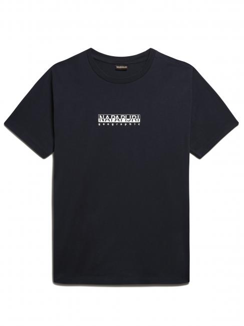 S-BOX SS T-shirt in cotone box logo blu marine - T-shirt Uomo