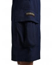 NAPAPIJRI N-DRU Bermuda cargo con cintura medieval blue - Pantaloni Uomo - 5