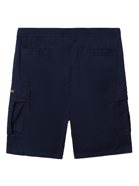 N-DRU Bermuda cargo con cintura medieval blue - Pantaloni Uomo