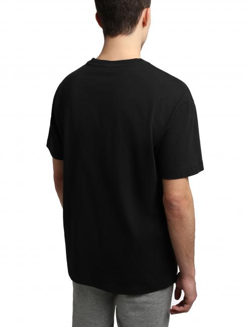 S-BOX SS T-shirt in cotone box logo black 041 - T-shirt Uomo