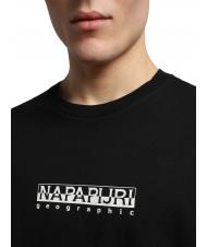 NAPAPIJRI S-BOX SS T-shirt in cotone box logo black 041 - T-shirt Uomo - 3