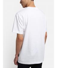 NAPAPIJRI S-BOX SS T-shirt in cotone box logo bright white 002 - T-shirt Uomo - 2