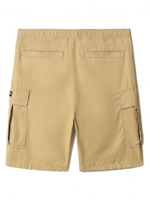 N-DRU Bermuda cargo con cintura sand prairie - Pantaloni Uomo