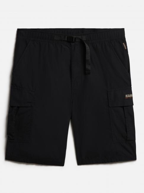 N-DRU Bermuda cargo con cintura black 041 - Pantaloni Uomo