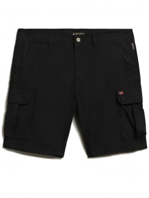 NOTO 5 Bermuda cargo in cotone black 041 - Pantaloni Uomo