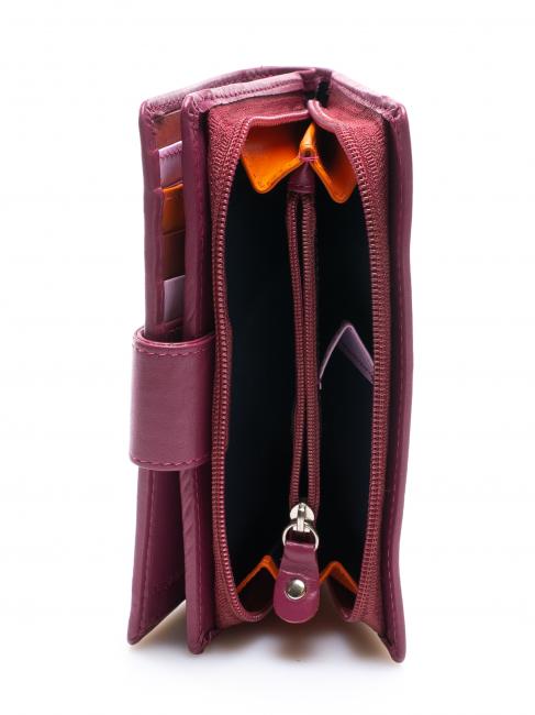 COLORFULL Portafoglio Donna in pelle fuxia - Portafogli Donna