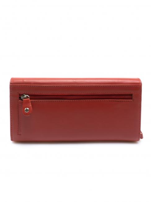 COLORFULL Portafoglio in pelle, con portamonete rosso - Portafogli Donna