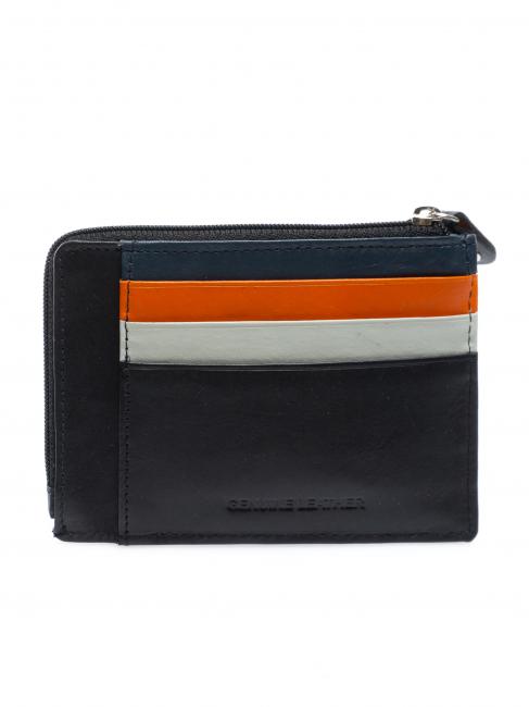 COLORFULL Portafoglio piatto in pelle Nero - Portafogli Uomo