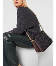 POLLINI HERITAGE  Borsa tracolla catena nero marrone - Borse Donna - 7