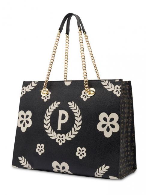 HERITAGE  Shopping bag con doppio manico Nero - Borse Donna
