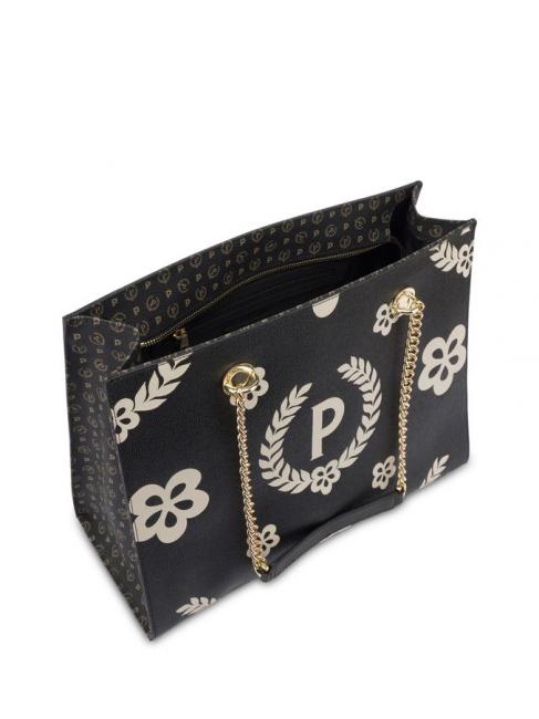 HERITAGE  Shopping bag con doppio manico Nero - Borse Donna