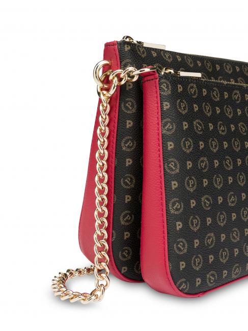 HERITAGE  Borsa tracolla catena nero lacca - Borse Donna