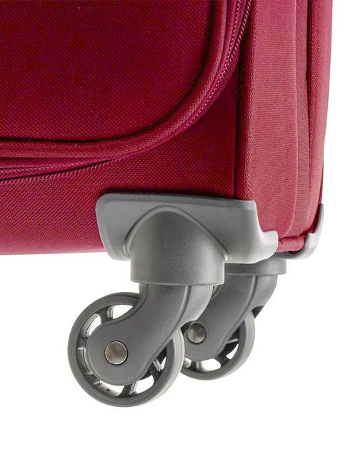 ONE WAY Set 3 trolley bagaglio a mano, medio e grande espandibili rosso - Set Trolley