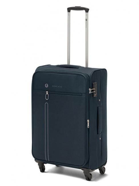 ONE WAY Set 3 trolley bagaglio a mano, medio e grande espandibili Blu scuro - Set Trolley