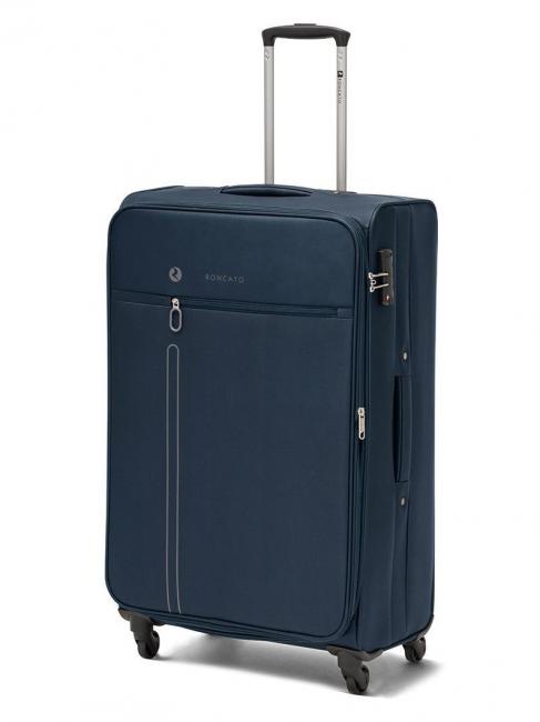 ONE WAY Set 3 trolley bagaglio a mano, medio e grande espandibili Blu scuro - Set Trolley