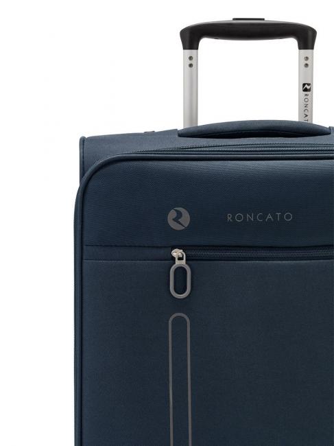 ONE WAY Set 3 trolley bagaglio a mano, medio e grande espandibili Blu scuro - Set Trolley