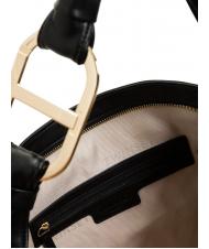 TWINSET OVAL T HANDLE Borsa a spalla grande nero - Borse Donna - 4