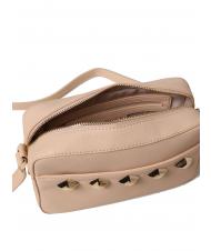 TWINSET SQUARED STUDS Borsa a tracolla con zip cuban sand - Borse Donna - 3