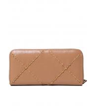 TWINSET BIG STITCHING Portafoglio grande zip around cuban sand - Portafogli Donna - 3
