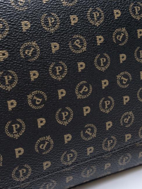 HERITAGE Borsa a spalla media nero marrone - Borse Donna