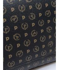 POLLINI HERITAGE Borsa a spalla media nero marrone - Borse Donna - 4