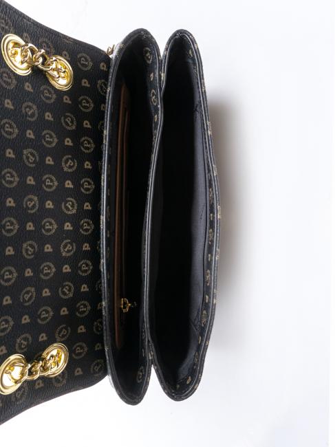 HERITAGE Borsa a spalla media nero marrone - Borse Donna