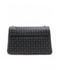 POLLINI HERITAGE Borsa a spalla media nero lacca - Borse Donna - 4