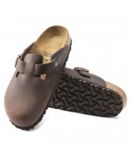 BIRKENSTOCK BOSTON Sabot in pelle habana - Scarpe Unisex - 6