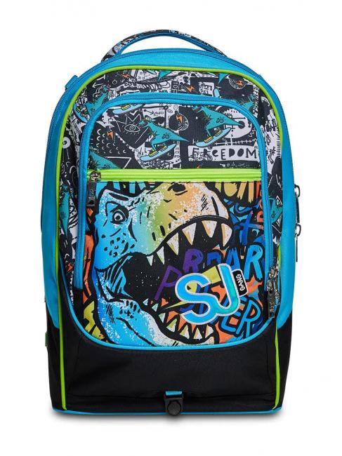 GANG ANIMALI FLIP 3D SJ Zaino Trolley sganciabile con ruote triple  Nero - Zaini con carrello