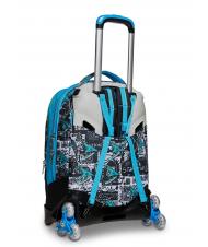 SJGANG GANG ANIMALI FLIP 3D SJ Zaino Trolley sganciabile con ruote triple  Nero - Zaini con carrello - 6