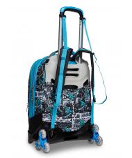 SJGANG GANG ANIMALI FLIP 3D SJ Zaino Trolley sganciabile con ruote triple  Nero - Zaini con carrello - 7