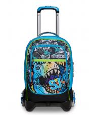 SJGANG GANG ANIMALI FLIP 3D SJ Zaino Trolley sganciabile con ruote triple  Nero - Zaini con carrello - 9