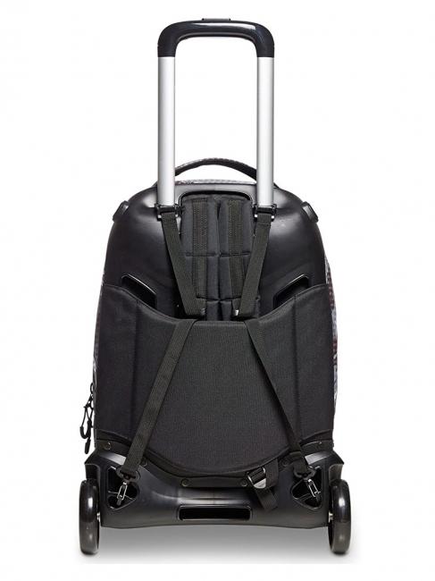 NEW PLUG FANTASY Zaino trolley con carrello sganciabile camou logo black - Zaini con carrello