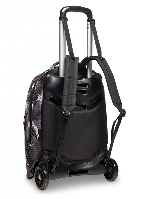 NEW PLUG FANTASY Zaino trolley con carrello sganciabile camou logo black - Zaini con carrello