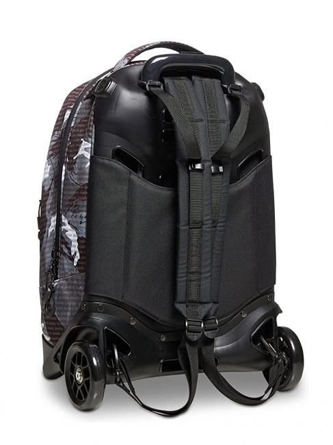 NEW PLUG FANTASY Zaino trolley con carrello sganciabile camou logo black - Zaini con carrello