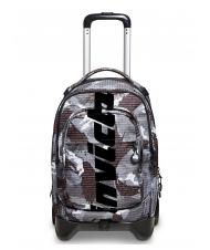 INVICTA NEW PLUG FANTASY Zaino trolley con carrello sganciabile camou logo black - Zaini con carrello - 8