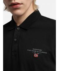 NAPAPIJRI ELBAS JERSEY Polo cotone micrologo black 041 - Polo Uomo - 4