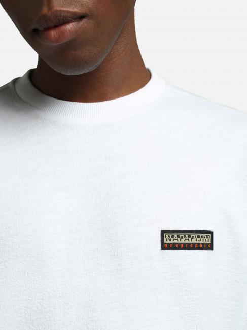 S-MAEN Maglia manica lunga girocollo cotone bright white 002 - Maglie Uomo