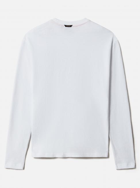 S-MAEN Maglia manica lunga girocollo cotone bright white 002 - Maglie Uomo