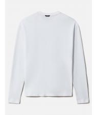 NAPAPIJRI S-MAEN Maglia manica lunga girocollo cotone bright white 002 - Maglie Uomo - 6