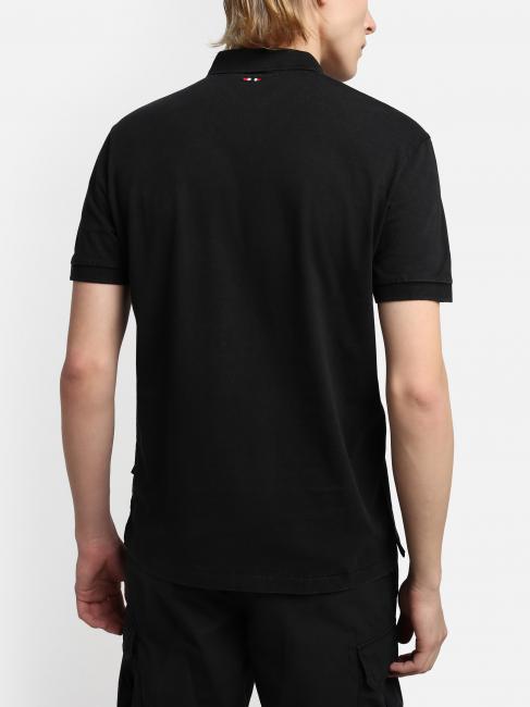 ELBAS JERSEY Polo cotone micrologo black 041 - Polo Uomo