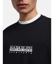 NAPAPIJRI B-BOX Felpa girocollo logo blu marine - Felpe Uomo - 4