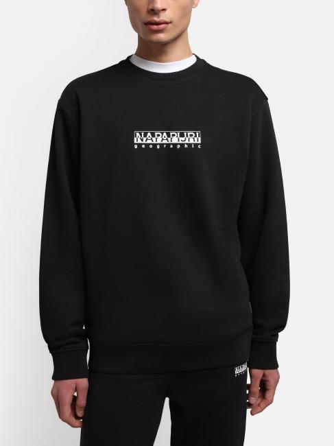 B-BOX Felpa girocollo logo black 041 - Felpe Uomo