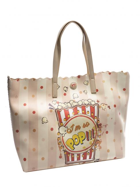 PARTY Shopping bag a spalla BEIGE - Borse Donna