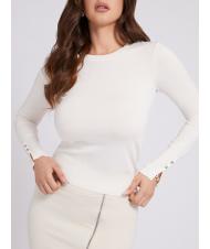 GUESS ELINOR Maglione girocollo cremwhi - Maglie Donna - 2