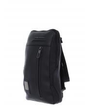 PIQUADRO AKRON Monospalla in pelle Nero - Zaini da lavoro porta PC - 2
