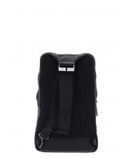 PIQUADRO AKRON Monospalla in pelle Nero - Zaini da lavoro porta PC - 3