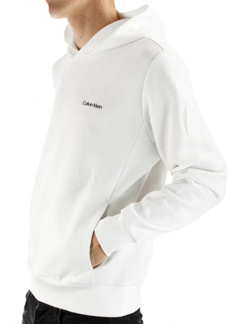 MICRO LOGO REPREVE Felpa con cappuccio Bright White - Felpe Uomo